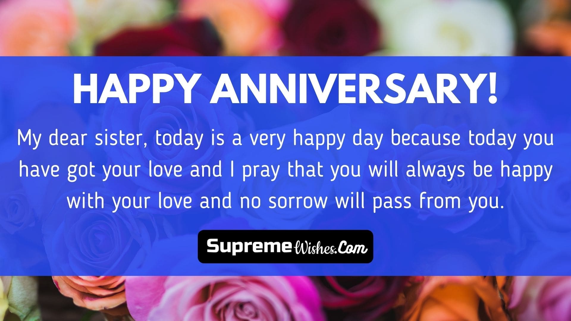 50+ Wedding Anniversary Wishes For Sister & Sisterinlaw