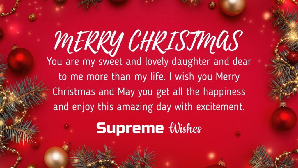 Happy Christmas Daughter