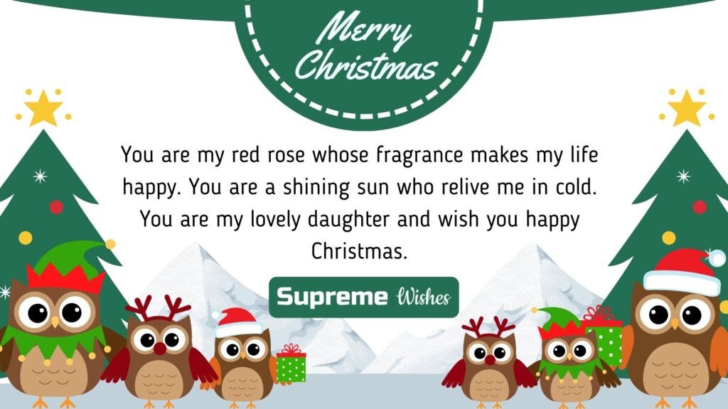 Merry Christmas daughter