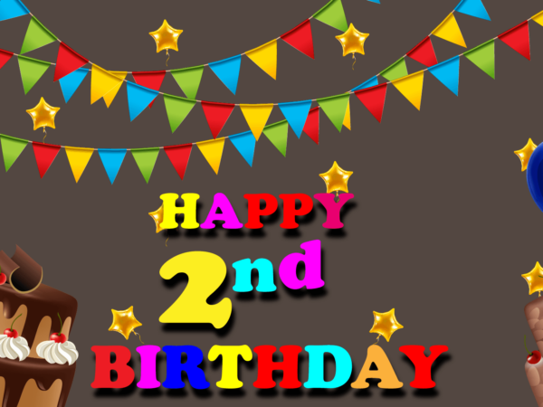 Happy Second Birthday Gifs Collection