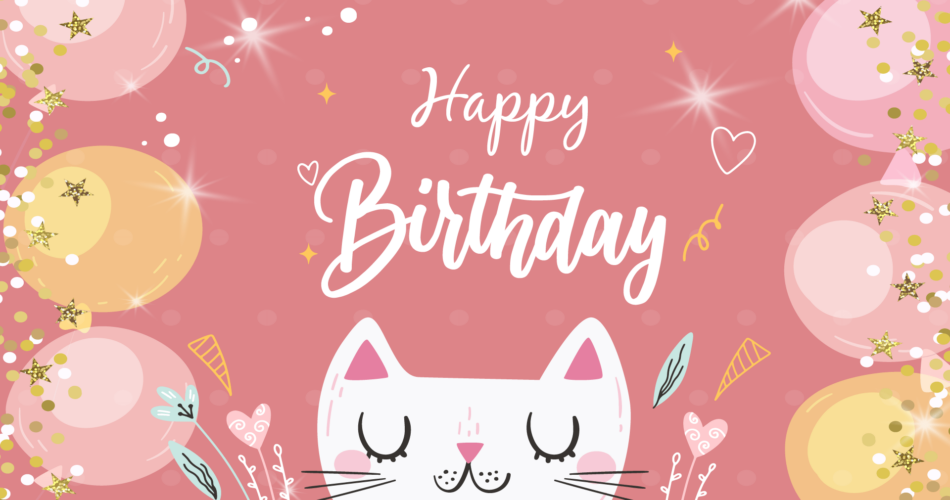 Happy birthday cat gif collection