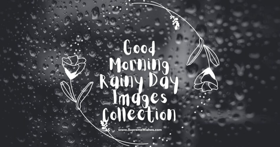 Good Morning Rainy Day Images Collection