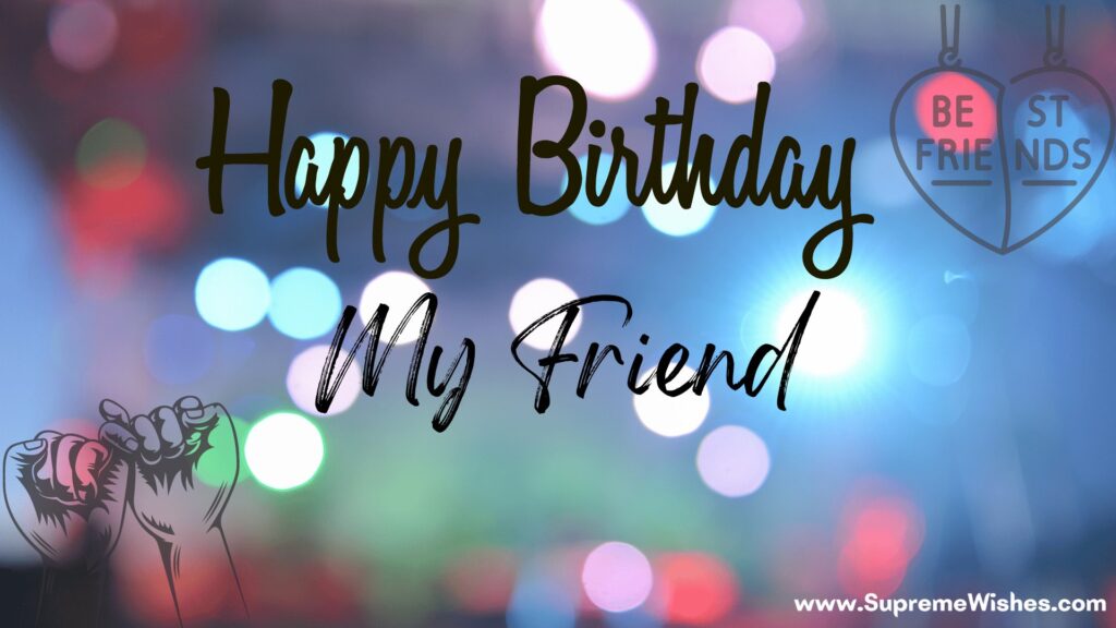 Friend birthday wish image