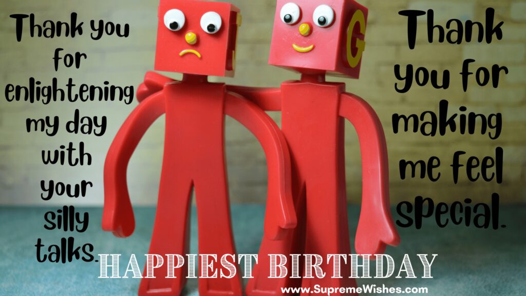 thank you to friend on his/her birthday