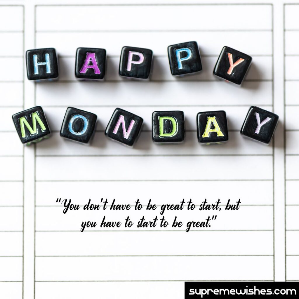 Positive monday morning messages