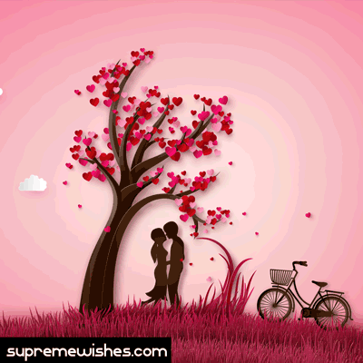 Heart tree valentines day gif