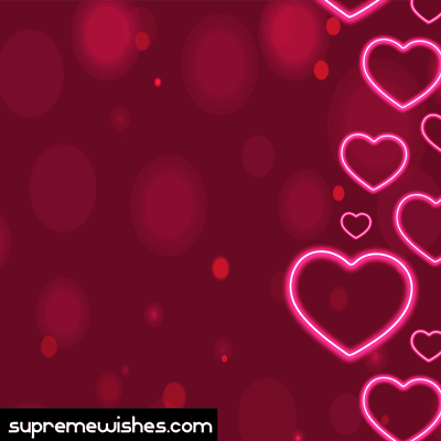 Neon hearts valentines gif