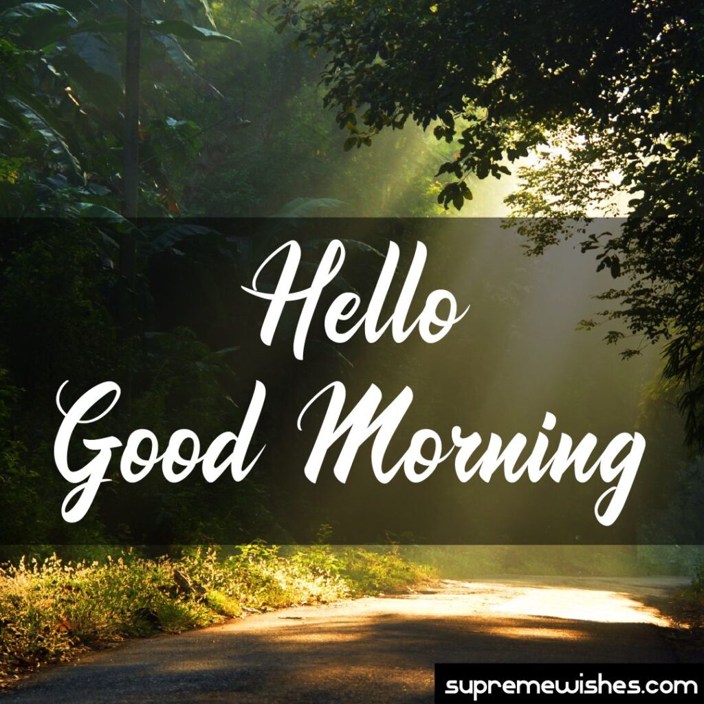 Hello Good Morning Images
